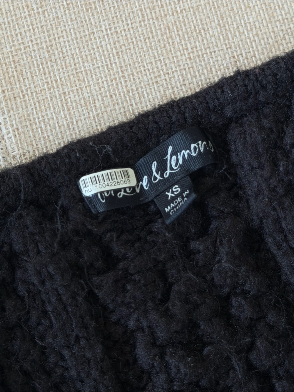 For Love & Lemons Black Button-Down Top